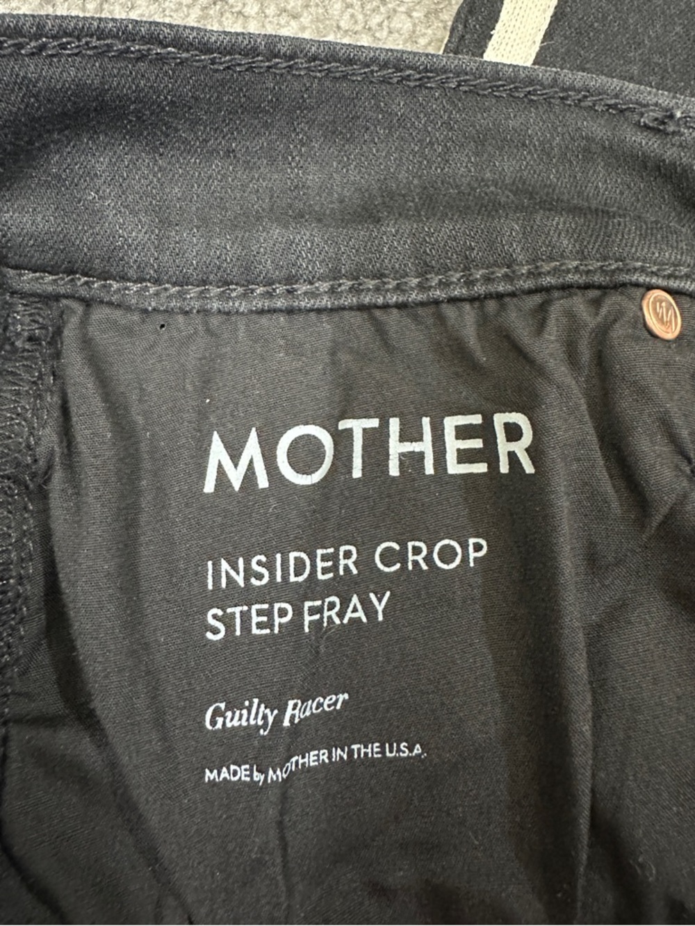MOTHER insider crop step fray guilty racer denim jeans - Picture 6 of 14
